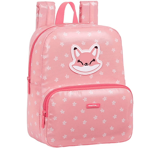 Mochila guarderia adaptable carro con bolsillo preescolar  Rosa