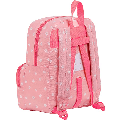 Mochila guarderia adaptable carro con bolsillo preescolar  Rosa