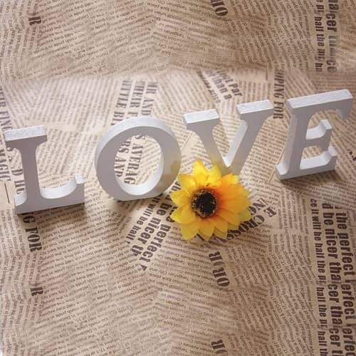 Letra P madera decorativo 11 cm  Blanco