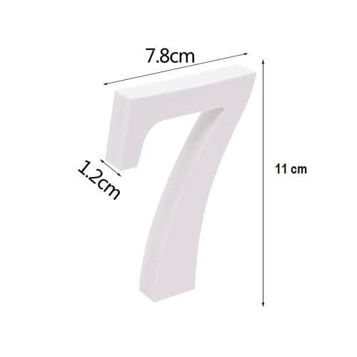 Letra P madera decorativo 11 cm  Blanco