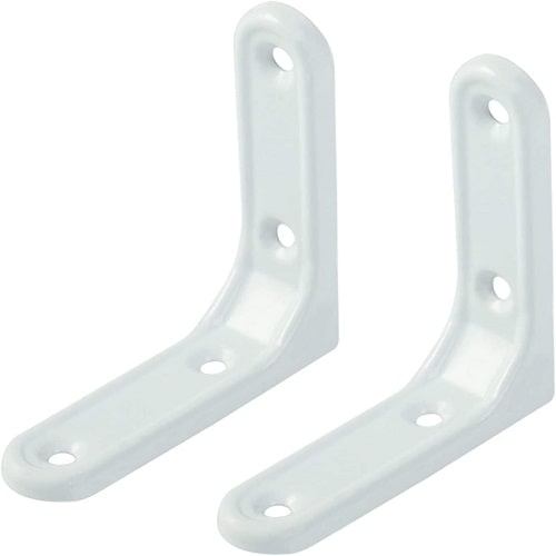 Escuadra de angulo metalica (2 uds) 50x50 mm Blanco