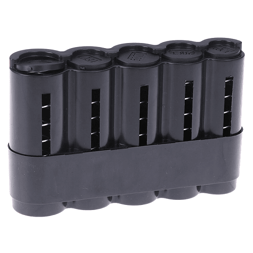 Portamonedas Compacto con clasificador de 5 monedas  Negro