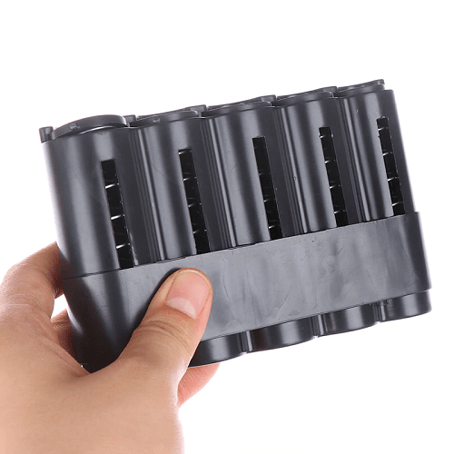 Portamonedas Compacto con clasificador de 5 monedas  Negro