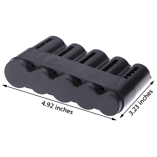 Portamonedas Compacto con clasificador de 5 monedas  Negro