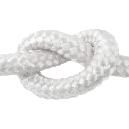Cuerda de polipropileno trenzada 10 Metros 8 mm Blanco