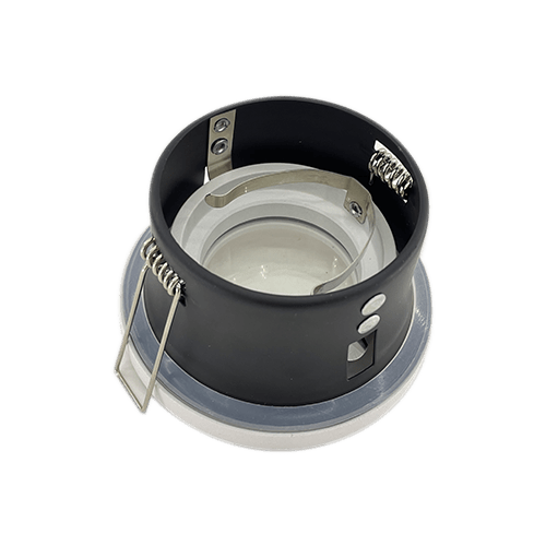 Aro empotrable para bombilla dicroica fijo exterior  Blanco