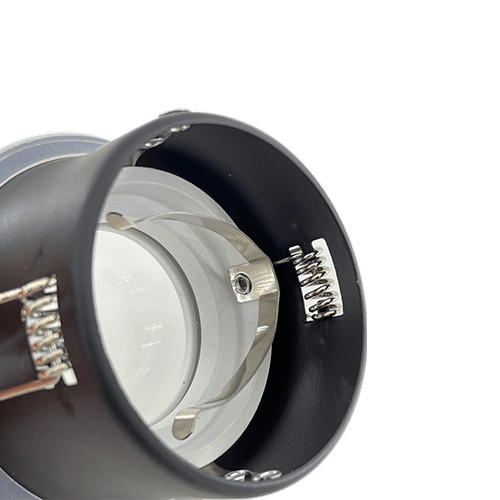 Aro empotrable para bombilla dicroica fijo exterior  Blanco