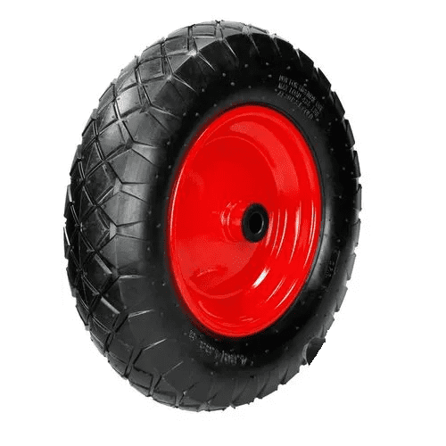 Rueda maciza de carretilla anti-pinchazos 80 Kg diametro 35  Negro