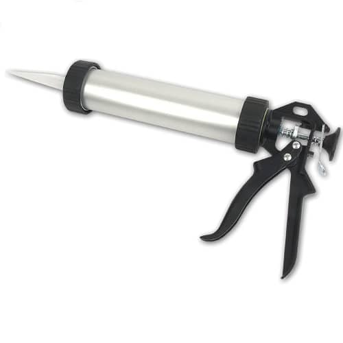 Pistola para cartuchos de silicona para cartuchos de 310 ml  Negro