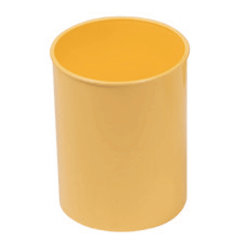 Portalapices plastico redondo  Amarillo claro