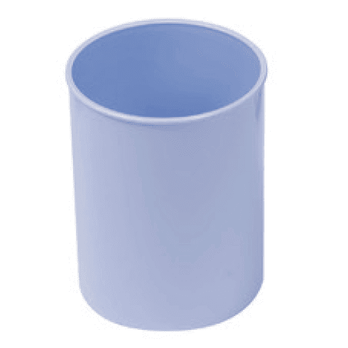 Portalapices plastico redondo  Azul claro