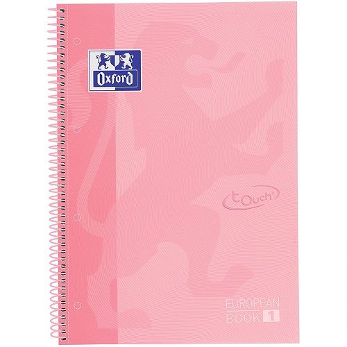 Cuaderno Oxford Microperforado A4 cuadricula - 80 Hojas  Rosa claro