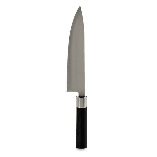 Cuchillo cocinero acero inoxidable 34 cm Negro