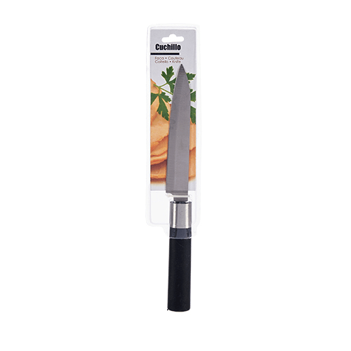 Cuchillo cocina acero inoxidable 23 cm Negro