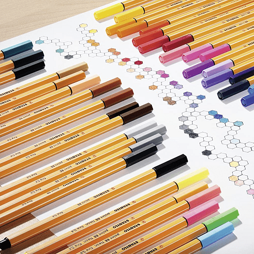 Pack 3 Rotuladores puntafina STABILO point 88 blister  Multicolor