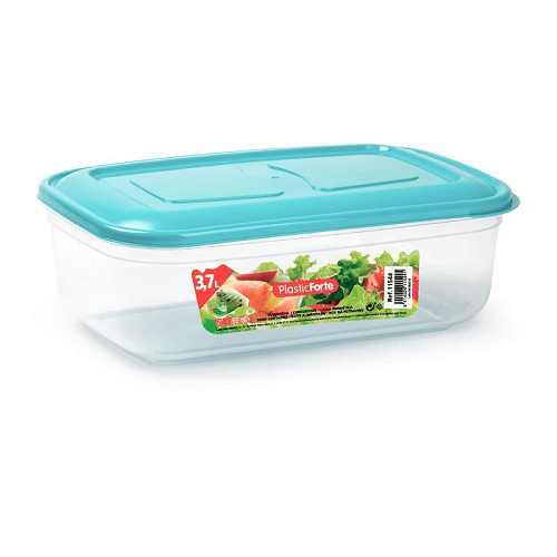 Fiambrera almacenamiento de alimento 3.7 Litros Multicolor