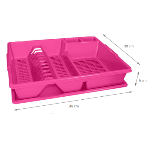 Escurreplato de plastico  Rosa