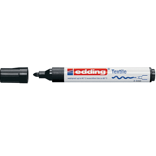 Edding 4500 Marcador para tela Punta conica  Negro