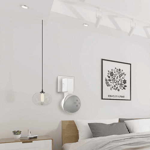 Soporte de Pared para Dot 4th Generacion para enchufe  Blanco