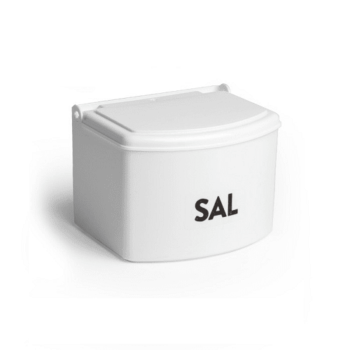 Salero plastico con tapa  Blanco