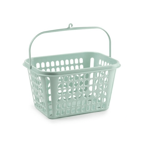 Cesta pinzas de plastico  Verde claro
