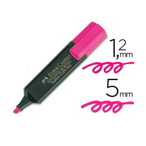 Rotulador Faber-Castell Textliner 48  Rosa