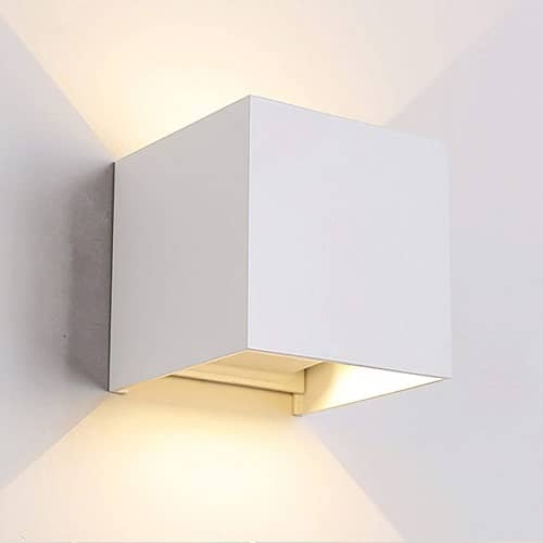Lampara de pared aplique LED 3000K IP65  Blanco  10W