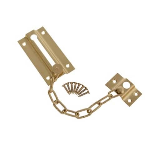 Cadena de seguridad para puerta 85x45 mm  Dorado