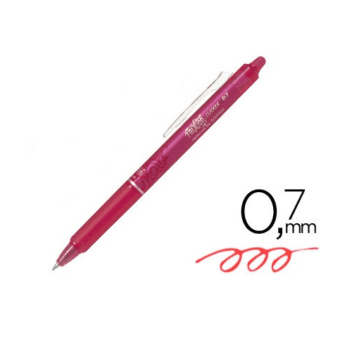 Boligrafo Borrable Pilot Frixion Clicker  Rojo