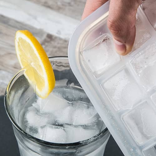 Molde para Cubitos de Hielo plastico para 32 uds  Blanco