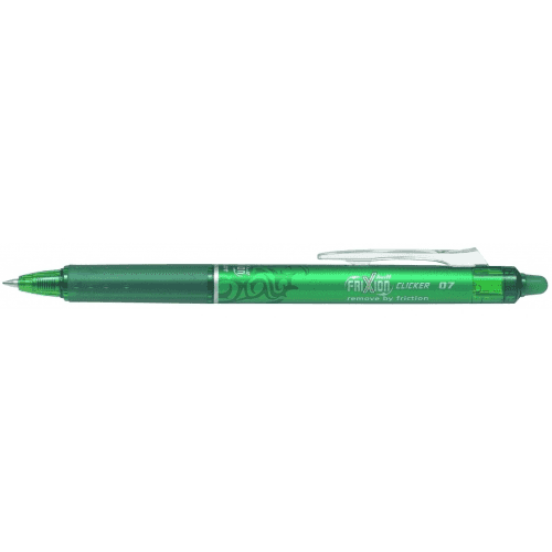Boligrafo Borrable Pilot Frixion Clicker  Verde