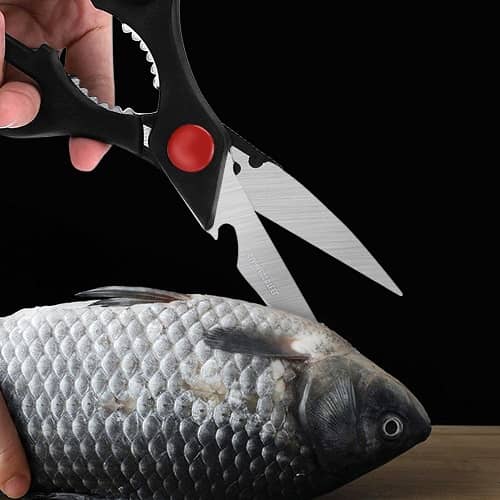 Tijeras de cocina multiusos 20 cm  Negro