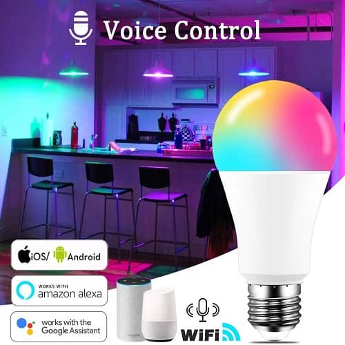 Bombilla LED inteligente WIFI RGB E27  Multicolor  10W