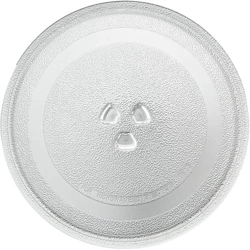 Plato de microondas, plato de cristal de 24,5 cm, Plato Microondas  Universal de Vidrio, Plato Giratorio Placa de Cristal, Microondas Plato de  Vidrio