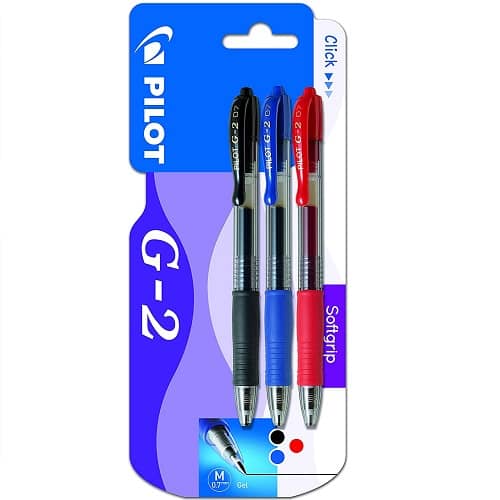 Pack 3 boligrafos Pilot ot G-2 blister  Multicolor