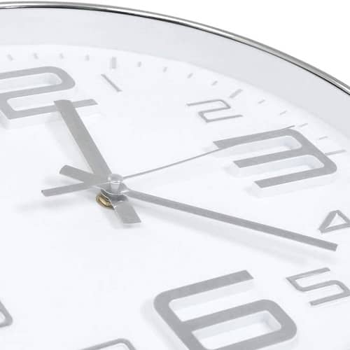 Reloj de pared moderno 30 cm  Blanco