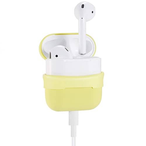 Funda silicona airpods  Amarillo claro