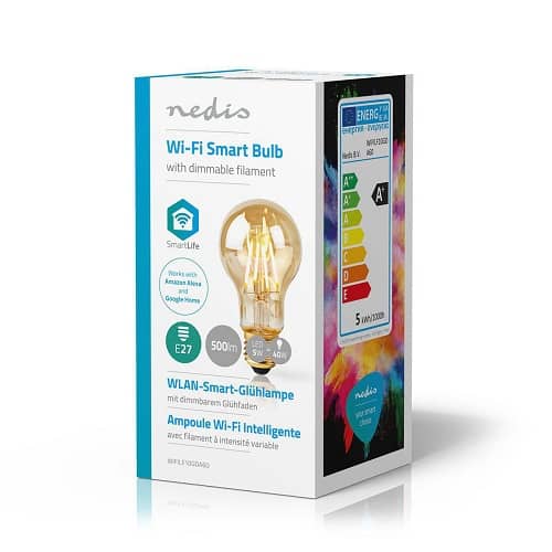 Bombilla LED inteligente WIFI filamento retro E27    5W