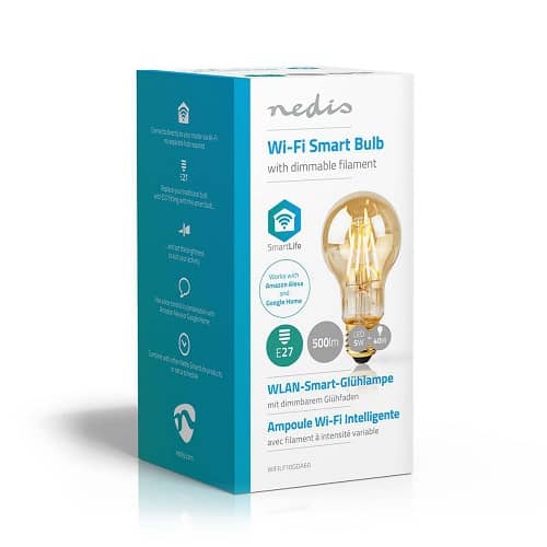 Bombilla LED inteligente WIFI filamento retro E27    5W