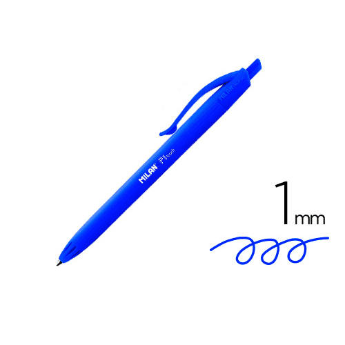 Boligrafo retractil milan P1  Azul