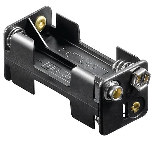 Portapilas para 4 pilas LR3 AAA  Negro