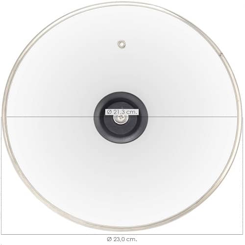 Tapa de cristal para sarten 20 cm Transparente