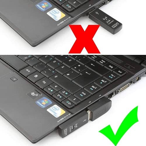 Adaptador USB 3.0 Macho a Hembra acodado izquierdo  Negro