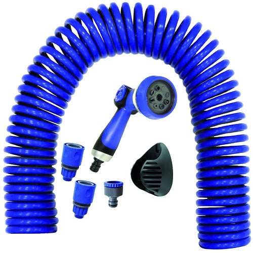 Manguera Helicoidal 9 mm 15 M Azul