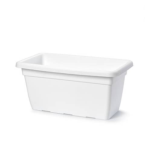 Jardinera de plastico alta 60 cm Blanco