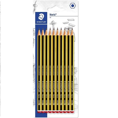 Pack 10 lapices noris Staedtler N2 HB blister  Negro