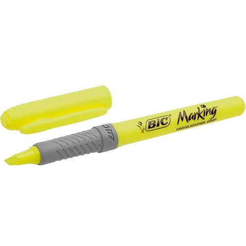 Pack 4 Marcadores BIC Highlighter Grip blister  Multicolor