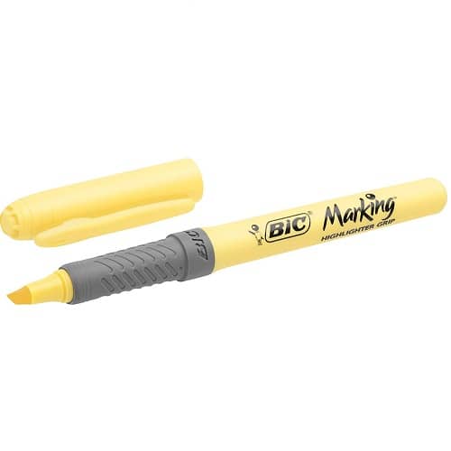 Pack 4 Marcadores BIC pastel Highlighter Grip blister  Multicolor