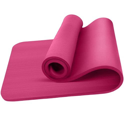 Esterilla Yoga Antideslizante entrenamiento 61x183 cm Rosa