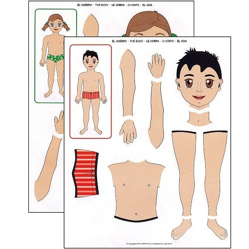 Bolsa de gomets cuerpo humano